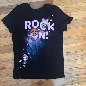 L.O.L. Surprise! Black and Pink 'Rock On' Kids T-Shirt